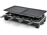 Rommelsbacher Гриль-раклетница Rommelsbacher RCS / 1350 Вт / на 8 человек / нержавеющая сталь / камень для гриля / антипригарное покрытие