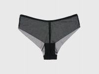 Трусы-хипстеры из сетки, Черный