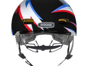 Nutcase Шлем защитный Nutcase Little Nutty Spark, цвет Белый-Черный, ростовка XS