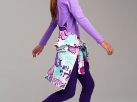 Фуфайка трикотажная для девочек (футболка с длинными рукавами)