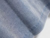 Лонгслив в рубчик, Синий