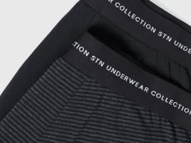 Трусы-транки, 2 шт., Черный