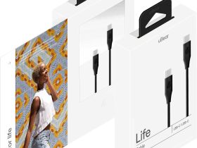 Кабель uBear Life USB-C / USB-C 1,2 м Чёрный