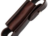 Чехол для складного ножа на пояс, 130 мм, пукля, коричневый