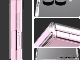 Чехол Araree Duple 360 M для Galaxy Z Flip8 прозрачный+розовый