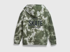 Толстовка с эффектом тай-дай для мальчиков, Зеленый