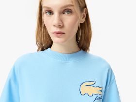 Женская футболка Lacoste свободного кроя