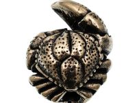 Бусина для темляка Краб, мельхиор