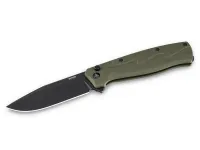 Складной нож SRM 221X-GP blackwash сталь 14C28N, рукоять OD Green G10