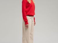 Брюки прямого кроя из вельвета