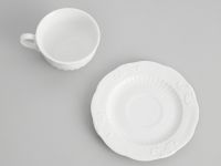 Чайная пара Emboss White