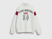 Свитшот с воротником-стойкой для мальчиков, Бежевый