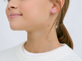 Серьги для девочек, 5 пар, Серебряный