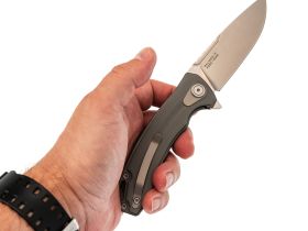 Складной нож Maxace Balance-M 2026, сталь M390, профессиональный фолдер, рукоять G10 Gray