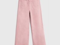 Широкие джинсы для девочек, Розовый