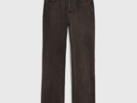 Прямые джинсы со средней посадкой, Коричневый