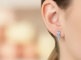 Серьги из белого золота э4712сг08200954