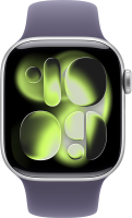 Часы Watch Series 11 GPS 42мм Silver aluminium+ремешок Sport Band purple fog (ML)