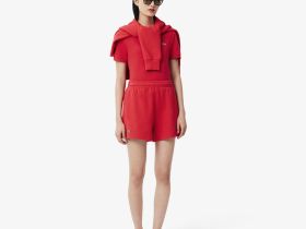 Женское поло Lacoste классического кроя из хлопка пике