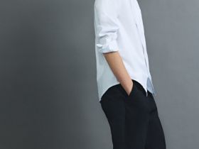 Брюки из твила для мальчиков, Черный