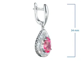 Серьги из белого золота с топазами э4771сг06210422