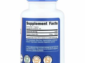 Nutricost, Витамин B2, рибофлавин, 100 мг, 120 капсул