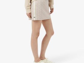 Жаккардовая юбка Lacoste с монограммой