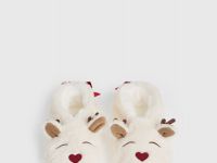 Тёплые тапочки для девочек, Белый