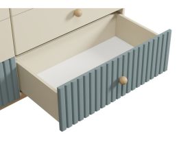 Комод детский Финни 155x86 Серо-зеленый