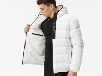 Мужская стёганая куртка Lacoste с капюшоном