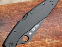 Складной нож Spyderco Police, сталь VG-10, рукоять алюминий, черный