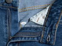 Зауженные джинсы, Синий