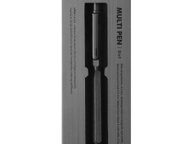 Ручка мультисистемная Rhodia, 3в1 (черн+красн+кар 0,5), корпус Титан