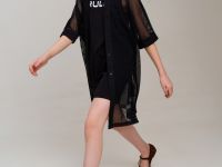 Комплект трикотажный для девочек: платье-футболка, туника