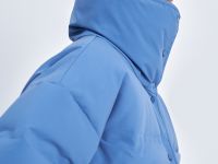 Пуховик с воротником-стойкой