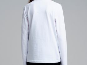 Фуфайка трикотажная для девочек (футболка с длинными рукавами)