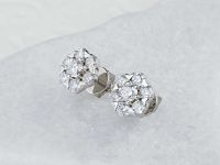 Пусеты из белого золота э4712пс09161000