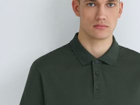 Базовое поло из хлопка, Зеленый