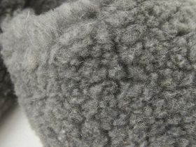 Тапочки шерстяные серые