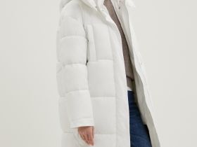 Пальто с воротником-стойкой