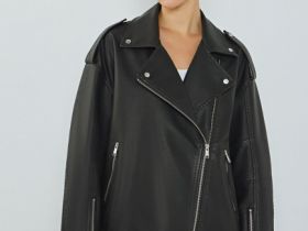 Куртка-косуха из искусственной кожи, Коричневый