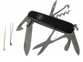 Нож перочинный Victorinox Climber, сталь X55CrMo14, рукоять Cellidor®, черный, 14 функций, 91мм