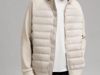 Стеганая куртка с наполнителем из натурального пух