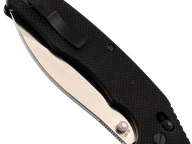 Складной нож Obertech ns-01 thumb stud satin, сталь VG-10, рукоять G10, черный