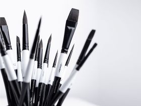 Кисть имитация белки плоская Малевичъ "Blanka"