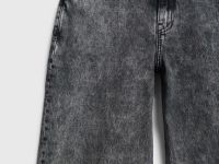 Свободные прямые джинсы средней посадки, Серый