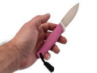 Нож Колибри, сталь N690, рукоять G10 розовая