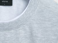 Свитшот с имитацией футболки, Серый