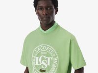 Мужская футболка Lacoste из плотного хлопка с принтом