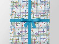 Упаковочная бумага "Кроссворд" 70х100 см